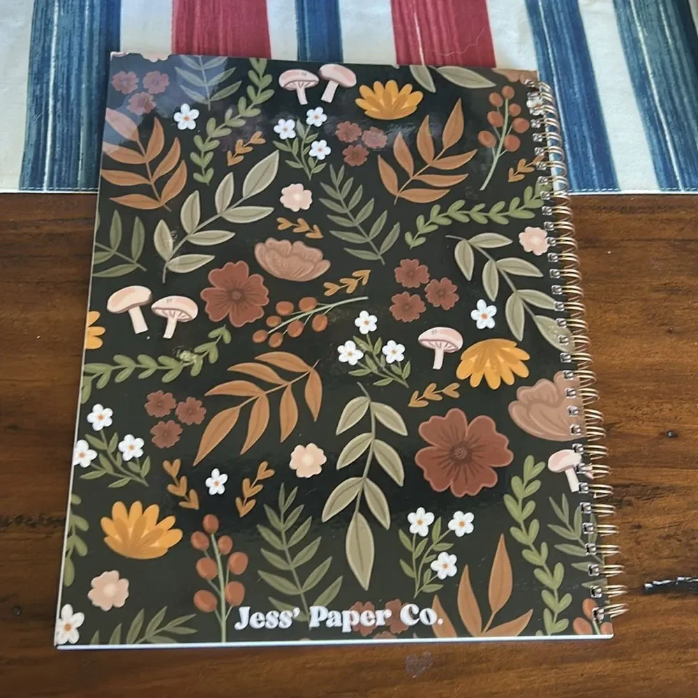 Planner undated notebook NeW Jess Paper and Co